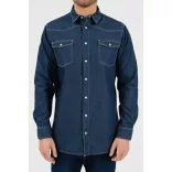 Budmil férfi ing-regular fit farmering - 20450248-001