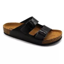 Leon Comfort férfi papucs-4703 fekete-bak