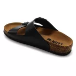 Leon Comfort férfi papucs-4703 fekete-bak