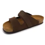 Leon Comfort férfi papucs-4704 barna