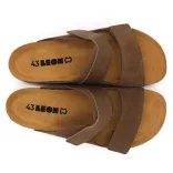 Leon Comfort férfi papucs-4704 barna