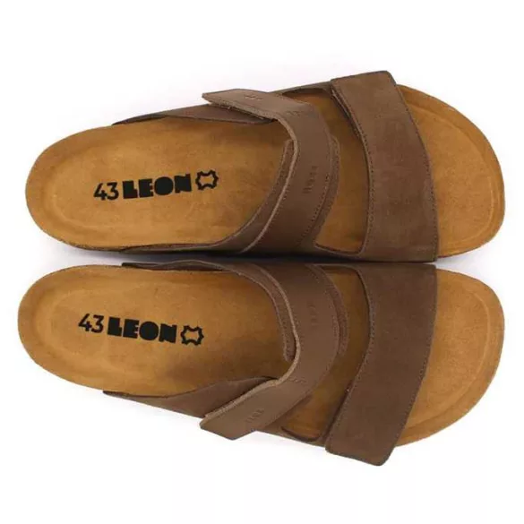 Leon Comfort férfi papucs-4704 barna