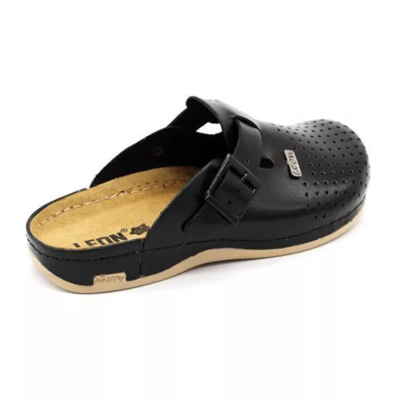 Leon Comfort férfi papucs-700 Fekete