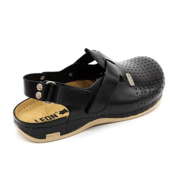 Leon Comfort férfi szandál-701 Fekete