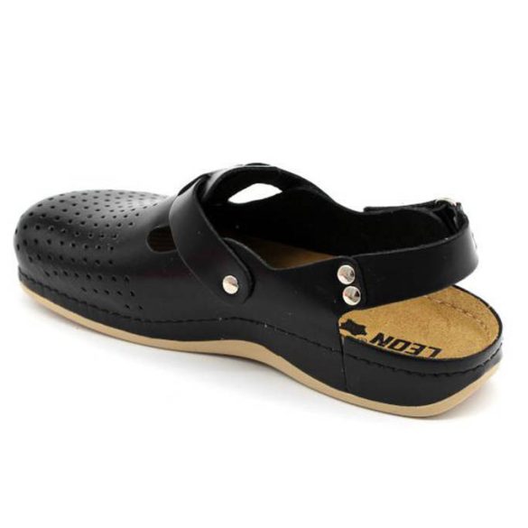 Leon Comfort férfi szandál-701 Fekete