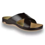 Leon Comfort férfi papucs-705 barna