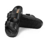 Leon Comfort férfi papucs-CLOUD-M fekete