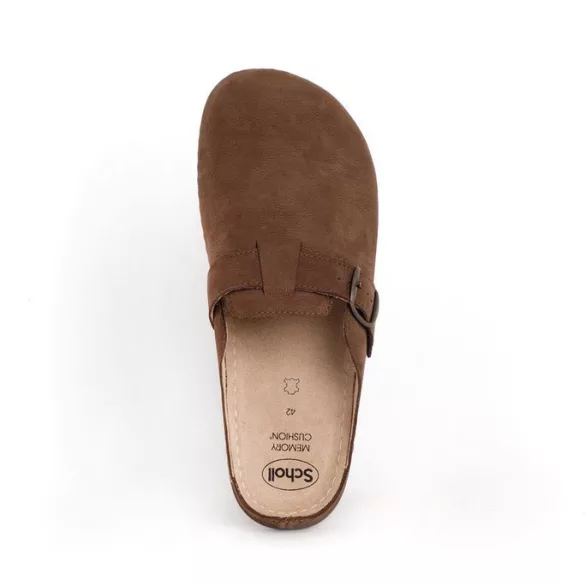 Scholl férfi papucs-Inverness Man barna - F308951011