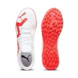 Puma FUTURE PLAY TT PUMA White-Fire Orchid Férfi foci cipő - SM-107381-01