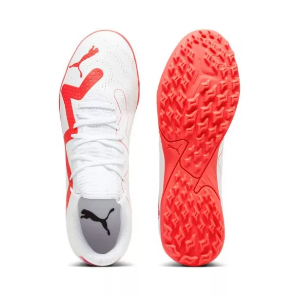 Puma FUTURE PLAY TT PUMA White-Fire Orchid Férfi foci cipő - SM-107381-01
