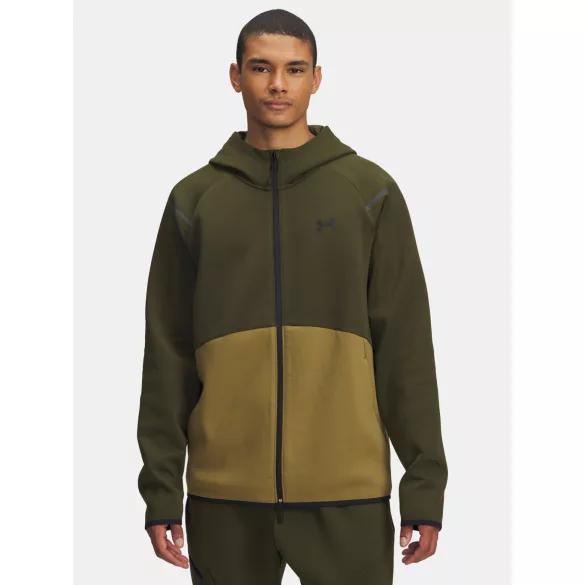 Under Armour Férfi pulóver Under Armour UA Unstoppable Flc FZ HD EU-GRN Férfi pulóver - SM-1389352-308