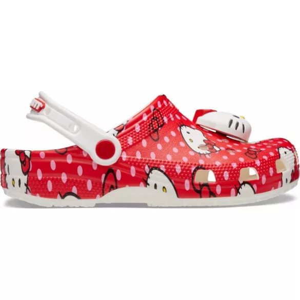 Crocs Hello Kitty Red Classic Clog Férfi papucs - SM-210575-90H