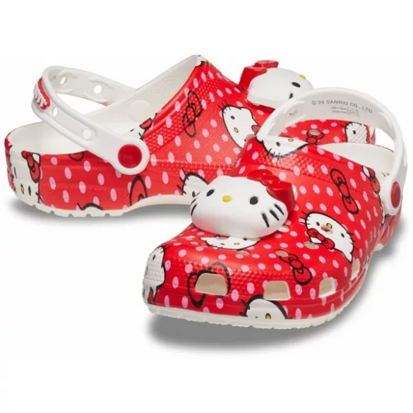Crocs Hello Kitty Red Classic Clog Férfi papucs - SM-210575-90H