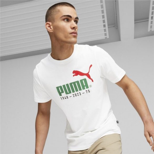 Puma No. 1 Logo Celebration Tee PUMA White Férfi póló - SM-676020-02