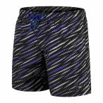   Speedo PRINT LEIS 18" WSHT BLACK/BLUE (UK) Férfi rövidnadrág - SM-8-1345314264