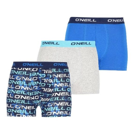 Oneill Men boxer ONeill logo allover & plain 3-pack Férfi fehérnemű - SM-900483-7000