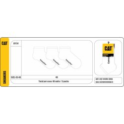   Caterpillar CAT AV54 3-pack bokazokni fehér Férfi zokni - SM-CAT-844W-300A