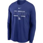   Nike LA Dodgers Nike Color Bar Long Sleeve T-Shirt Férfi póló - SM-NKAC4EWLDM3S