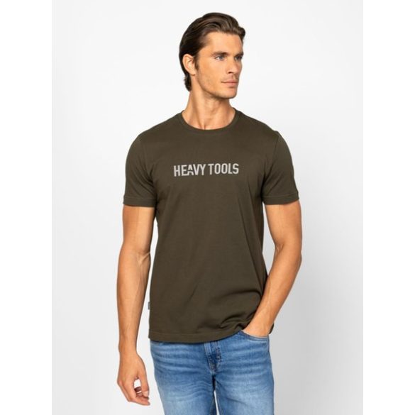 Heavy Tools férfi póló-Mangi Oilgreen