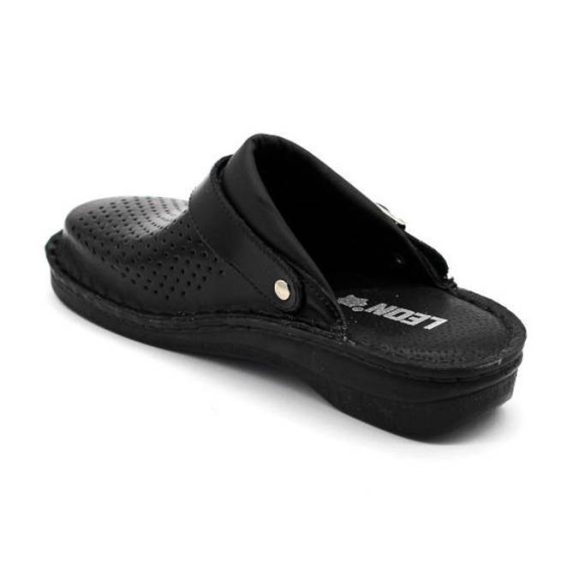 Leon Comfort férfi papucs-V202M Fekete