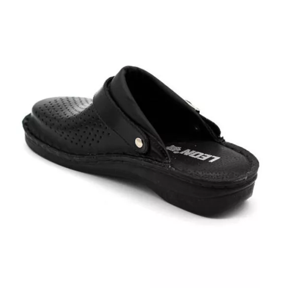 Leon Comfort férfi papucs-V202M Fekete